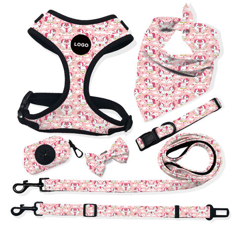 Individuelles Design & Logo für Hundehalsband, Geschirr, Leine, Kotbeutelhalter und Halstuch, Haustierhalsband Leine