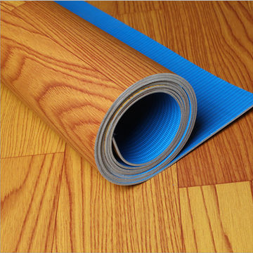 rolls of linoleum flooring