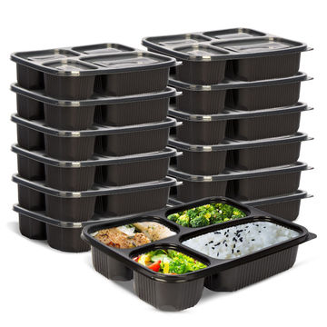 HEAVYDUTY Plastic Containers Disposable Tubs + Lids Microwave Food Safe  storage
