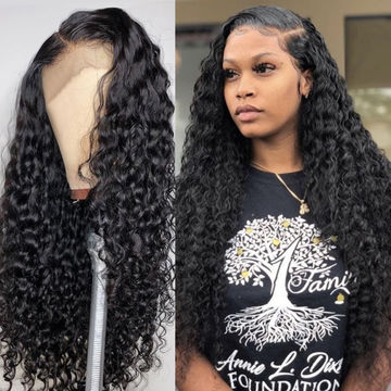 24 inch deep curly wig