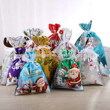 Christmas Gift Bag - Snowman Christmas Gift Bag Red 10.5 Inch -Nestasia