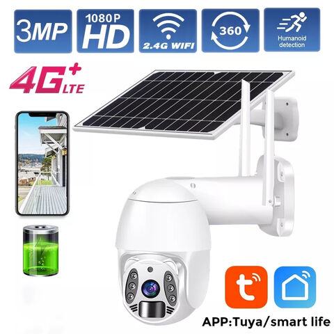 GSM 4G SIM Card 8MP IP Camera WiFi Solar Panel Battery Security