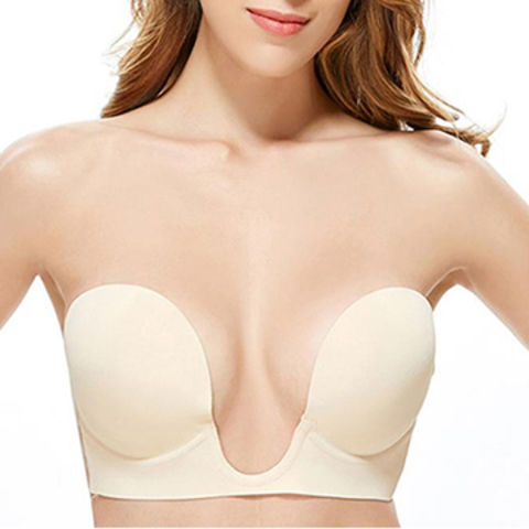 Buy China Wholesale Strapless Silicone Invisible Push Up Bra With