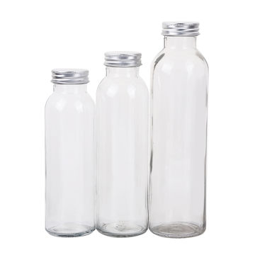 Buy Wholesale China 8 Oz 12 Oz 16 Oz Glass Cold Pressed Juice Bottle  Beverage Bottle With Aluminum Cap & Glass Drink Bottle at USD 0.35
