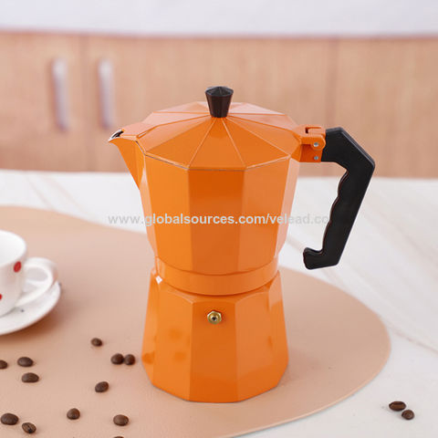 Orange Top Moka America Stove Coffee Perculator  2 Cup