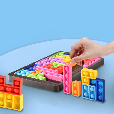 Blocos de Construção de Jogos, Blocos de Construção Tetris Pioneiro Roedor, Push Pop Bubble, Pop It para Alívio do Estresse for sale at factory direct price