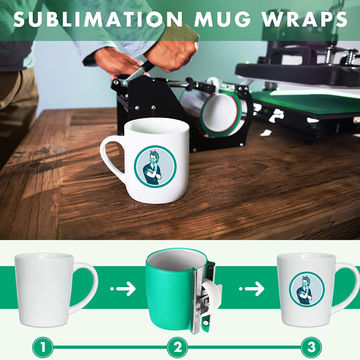 3D Sublimation 12OZ Cone Mug Silicone Mold Mug Cup Clamp Heat Transfer Printing 