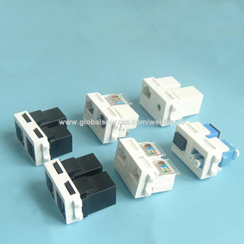 Dual Twin RJ45 inserter keystone jack moduler