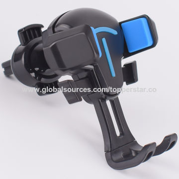 Suporte Universal de Telefone para Carro com Ventosa para Saída de Ar, Compatível com iPhone e Samsung