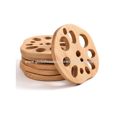 Alessi 2Pcs Wooden Pot Mat Wooden Coasters Coffee Coasters 