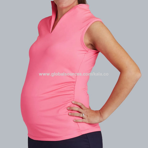 women's maternity polo shirt