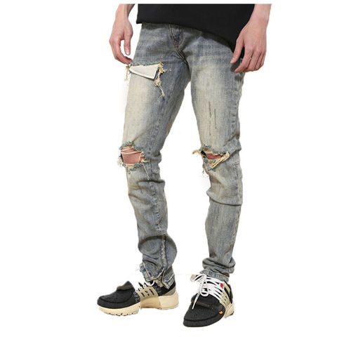 China Destroyed Denim Jeans Ripped Skinny Jeans Men on Sources,Jeans Wholesale,Denim Jeans Wholesale,Denim men jeans