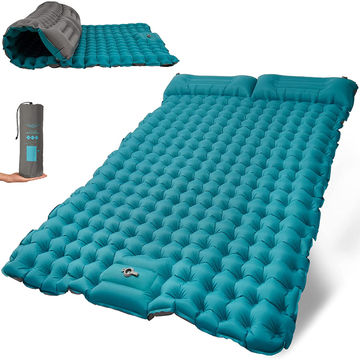 Foot Air Pump Built Pad Camping Mat Inflatable Mattress Sleeping Bed Outdoor 