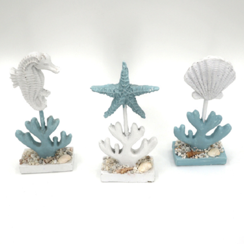 Blue Hexagonal Starfish Resin Crafts - China Resin Craft and