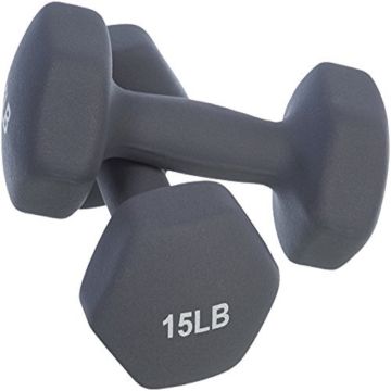 15-lb Neoprene Dumbbell Weights 15 Pounds United States