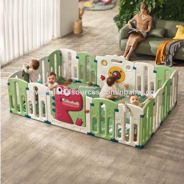 Barrera de Seguridad Parque Infantil Bebé con 16 Paneles Plegable Centro  Niños