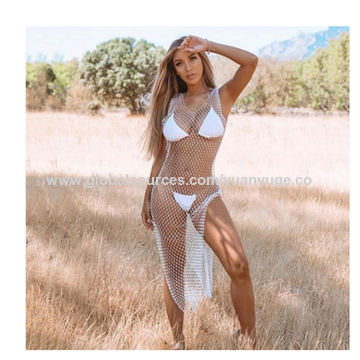 Buy Wholesale China Rhinestone Fishnet 