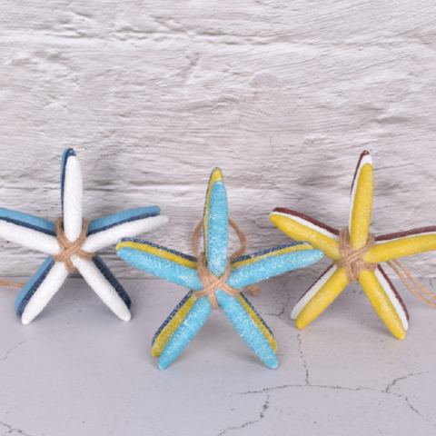 Blue Hexagonal Starfish Resin Crafts - China Resin Craft and