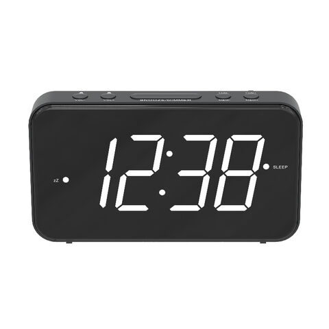 FM clock radio with digital alarm USB socket