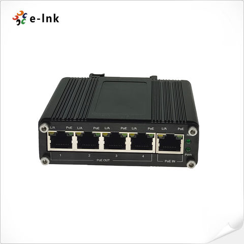 Gigabit PoE Extender 100-400meter 802.3at Power over Ethernet Repeater 1000Mbps 