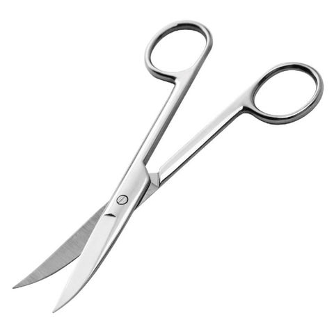 2 Pack Curved Craft Scissors Small Scissors Beauty Eyebrow Scissors  Stainless Steel Trimming Scissors for Eyebrow