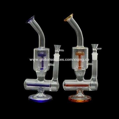 Buy Wholesale China Glass Bong Smoking Water Pipe Multi Tube Recycler Bong  Pyrex Glass Pipe & Glass Smoking Pipe at USD 10