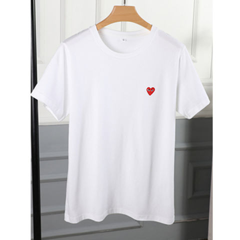 Love Hearts Embroidered T-Shirt (Unisex)