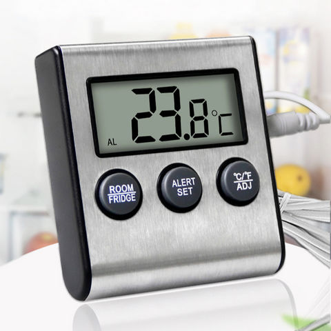 Manufacturer Refrigerator Thermometer Digital Fridge Freezer Thermometer  with Magnetic Back Large LCD - China Freezer Thermometer, Room Thermometer  Price