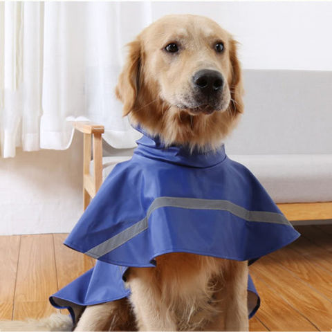 Vêtements pour chiens de taille S pour les grands chiens imperméable avec  bonnet de pluie et bande réfléchissante réglable de poche Grand imperméable  pour chien