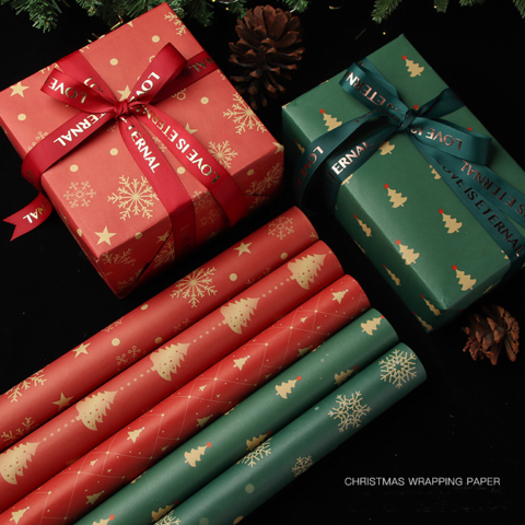 China brown christmas wrapping paper factories - ECER