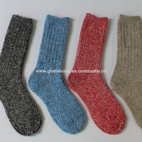 Comprar 5 pares de nuevos calcetines de lana para mujer, moda multicolor,  calcetines de lana para otoño e invierno, calcetines largos gruesos cálidos  para mujer