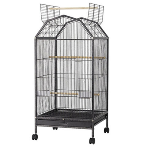 B017 Low Moq Oem Galvanized Birds Cage With Plastic Trays Metal Parrot Pet Bird Cage Buy China Wholesale Metal Parrot Pet Bird Cage 23 Globalsources