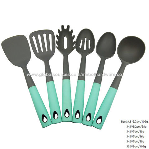 Kitchen Utensil Set 6pcs Nylon Spoons-Stick and Heat Resistant Cooking Utensils Set, Kitchen Cookware Set - Kitchen Tool Set