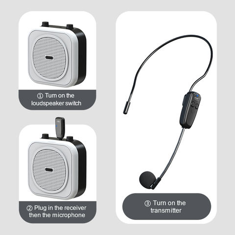 3in1 Wireless Lavalier Lapel Microphone in Circle - Audio & Music