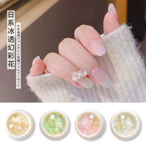 Mixed Flower Nail Charms Nail Art Pendant Nails Charms Manicure Art  Decoration Set - style 5
