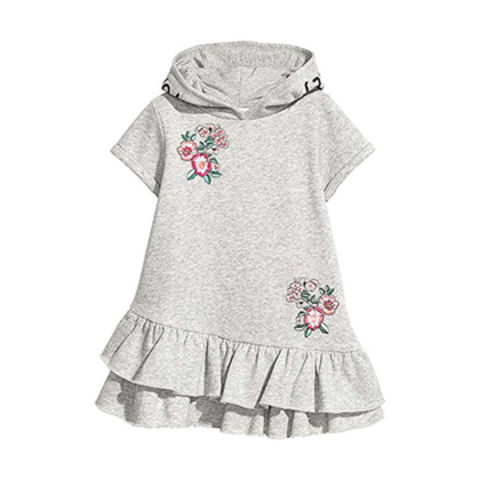 girls hooded sweatshirt dress