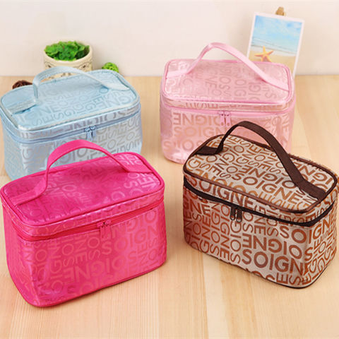 Wholesale Women Polyester Travel Pouches Waterproof Make-up Cosmetic Bag  with Double Zippers - China Make-up Bag and Beauty Case price