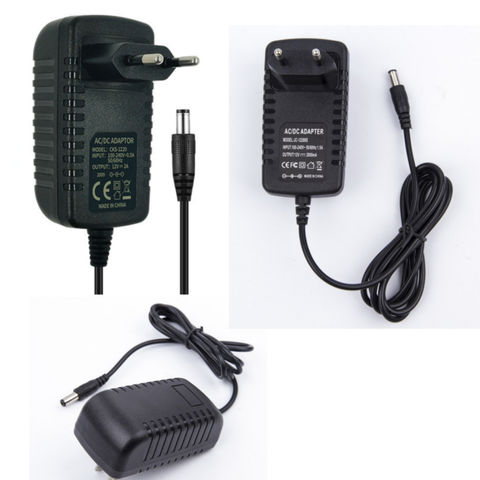 12V 500MA 0.5A 2A to DC Power Adapter Supply Charger For LED Strip light CCTV 