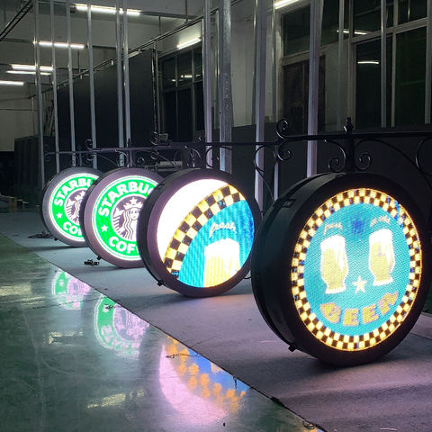 Sta op Altijd pindas Buy Wholesale China Indoor P2.5 Round Shaped Led Sign Company/brand Name  Logo Rolling Food Menu Diamater & Round-shaped Led Signage at USD 1100 |  Global Sources