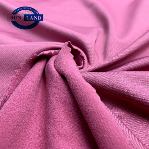 China Brushed fabric single jersey stretch fabric with polyester