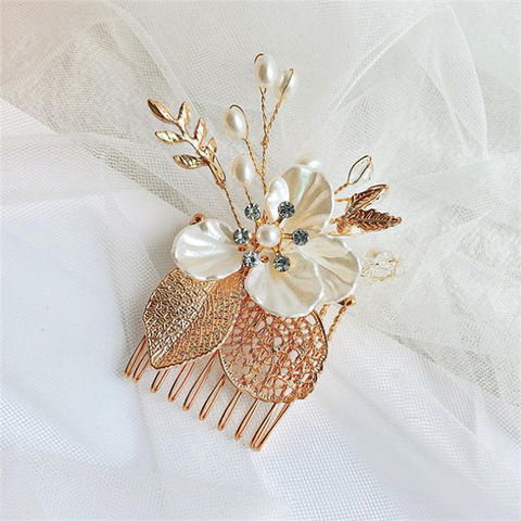 Buy Wholesale China Hot Selling Products Wedding Hair Accessories Gold  Jewelry With Leaf Shape Metal Hair Combs, Loreal & Wedding Hair Accessories  at USD  | Global Sources