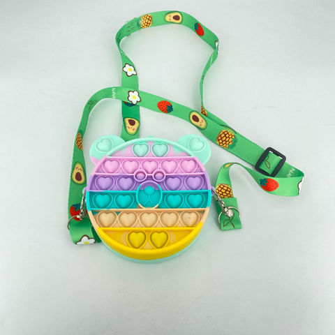 silicone coin purse keychain