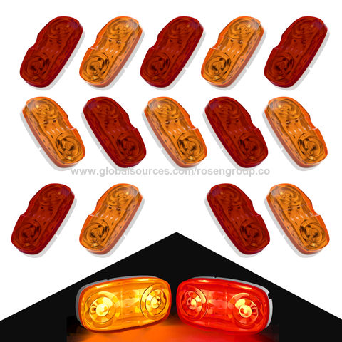 4 RED 2.0" LED Truck Trailer Clearance Marker Lights 