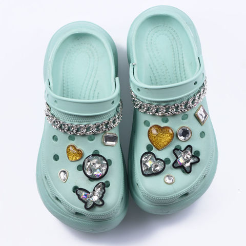 Fashion Crystal Letter Jibbits for Croc Charm Letters Jibitz Pin Alphabet  Shoe Charms Diamond Jibits Crocks Women Shoes Accessories Decoration