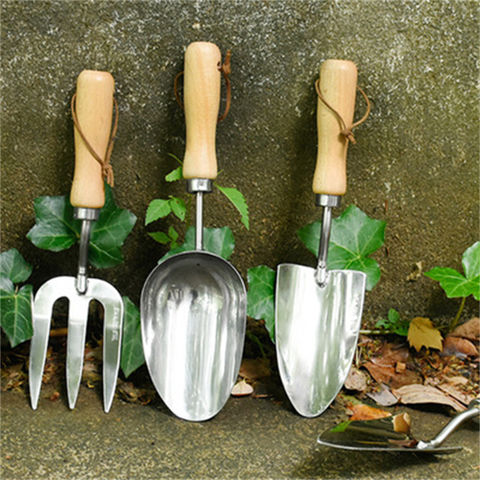 3pcs Stainless Steel Garden Tools Set Mini Gardening Kit Rust Resistant Tools