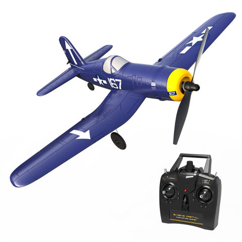 VOLANTEXRC Avión RC F4U 2.4Ghz 4 Canales Control Remoto Aeronave, Avión RC con control remoto