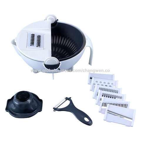 Kitchen Multifunctional Vegetable Cutter with Drainage Basket