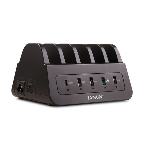 Bestseller 2021: 60W 5-Port USB Ladestation - Multiport Schnellladegerät für Mobilgeräte