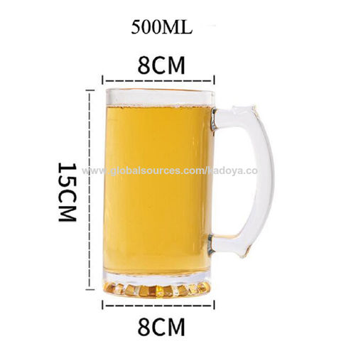 Buy Wholesale China Wholesale Engraved Personalized Insulated Funny Glass  Mugs With Handle Custom Glass Beer Mugs & Beer Mugs at USD 0.9