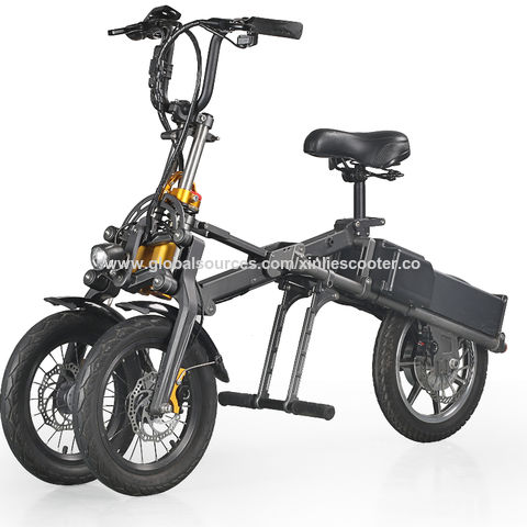 Ecorider 14inch 3 Wheel Fast Folding Electric Bike,e-bike, Electric ...